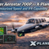 Piper Aerostar 700P pressurized twin in X-Plane 12 with weather radar and IFR avionics